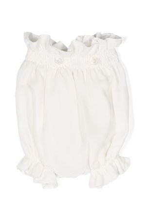Optical white silk bloomers LA STUPENDERIA KIDS | CBCU52V75.